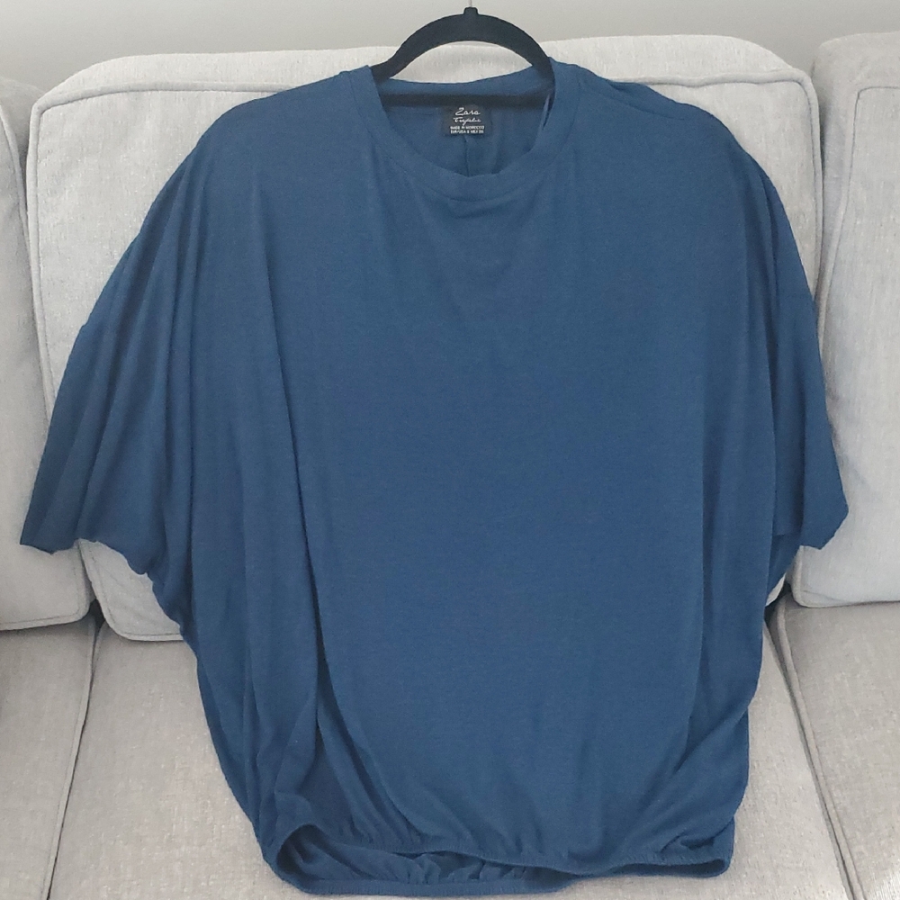 Blue Short Sleeve Top